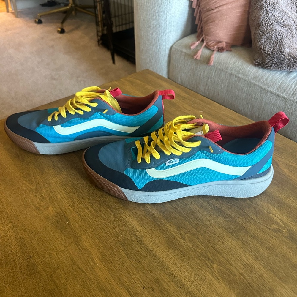 Vans Men's Blue and Yellow Sneakers Size 11.5 - Picture 5 of 8